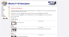 Desktop Screenshot of f16simulator.net